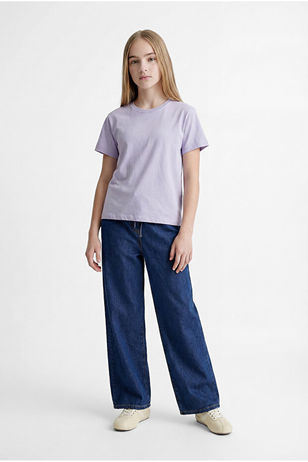 Girl's Basic T-shirt - 4