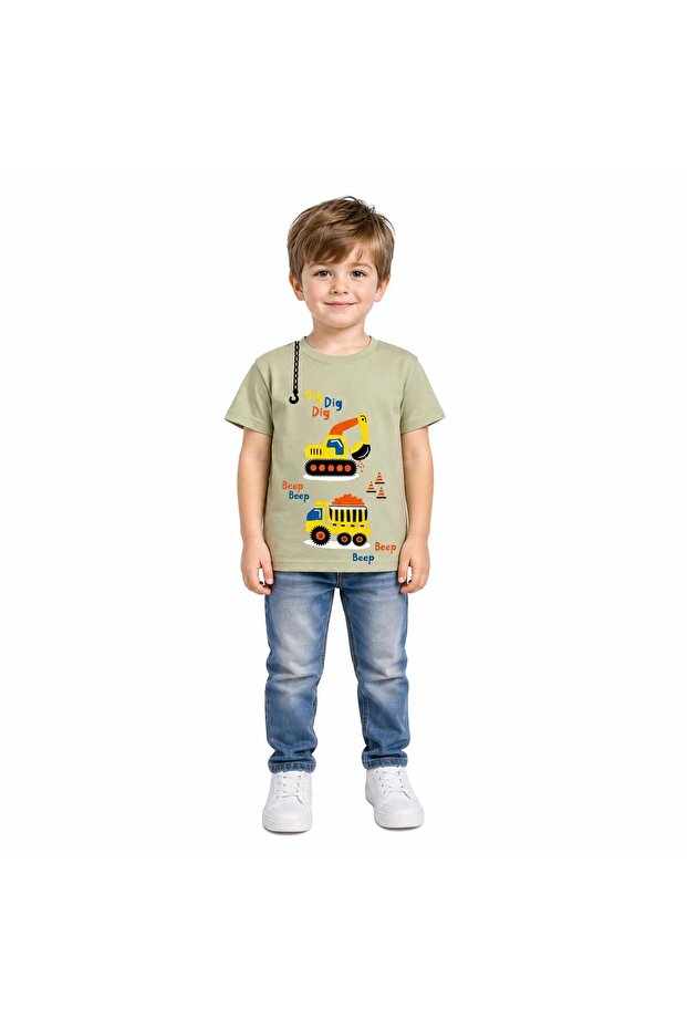 1-4 Years Old Boy's 95% Cotton T-Shirt