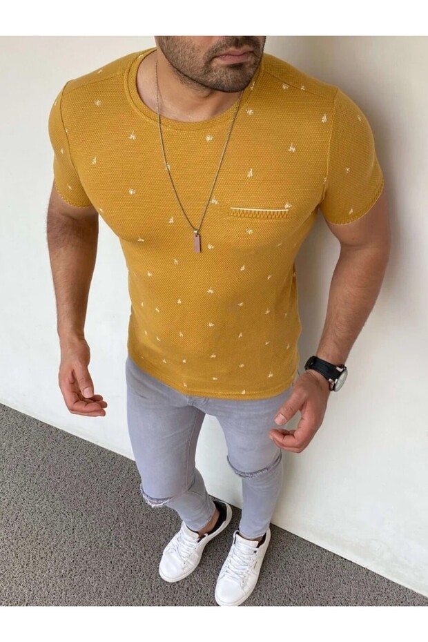 Slim Fit Knitwear T-Shirt