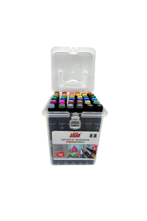Double Tip Premium Acrylic Marker Pp Box 36 Colors