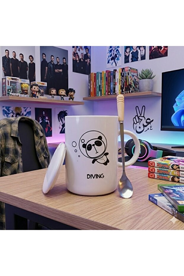 كوب الباندا “Diving” – لمسة لطيفة تضيف المرح لكل رشفة ☕