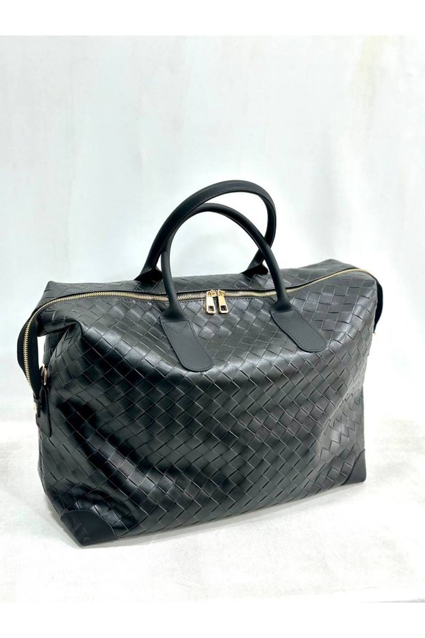 Straw Pattern Hand Luggage Shoulder Bag (Travel, Mother Baby Bag)