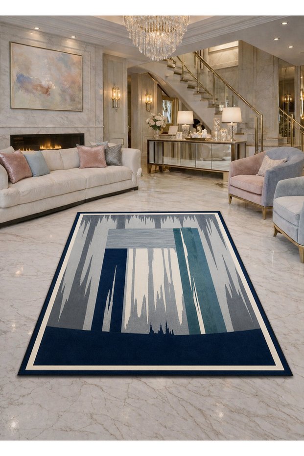 Sdt Traditional Patterned Modern Woven Base Decorative Carpet Sdt969