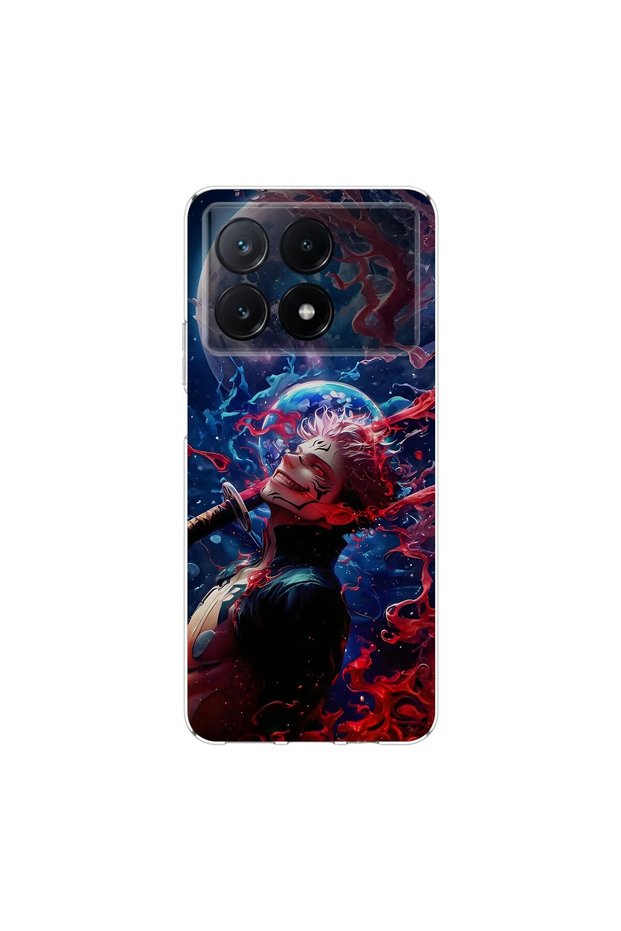حافظة شفافة متوافقة مع Poco X6 Pro بتصميم Anime 10/2