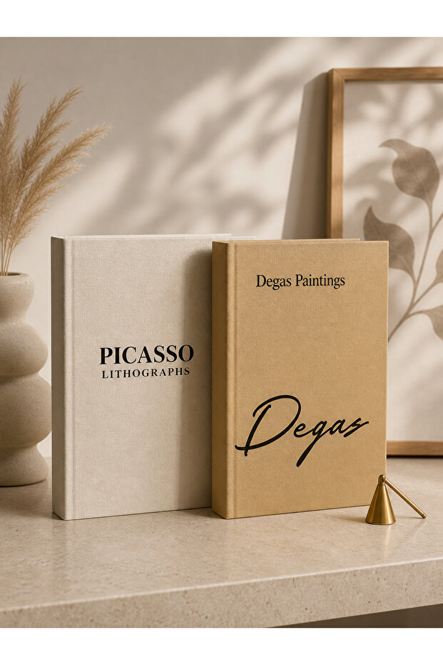 Luxury Decorative Book Box Set of 2 Picasso & Degas Modern Home Decor