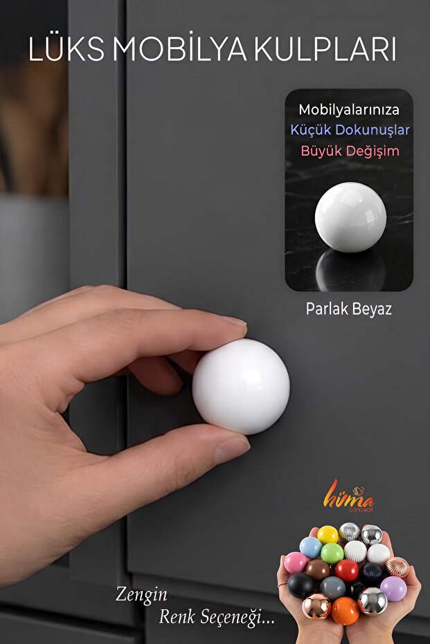 Hard Plastic Button Round Ball Bright White Cabinet Furniture Kitchen Cupboard Drawer Handle Knob Handles