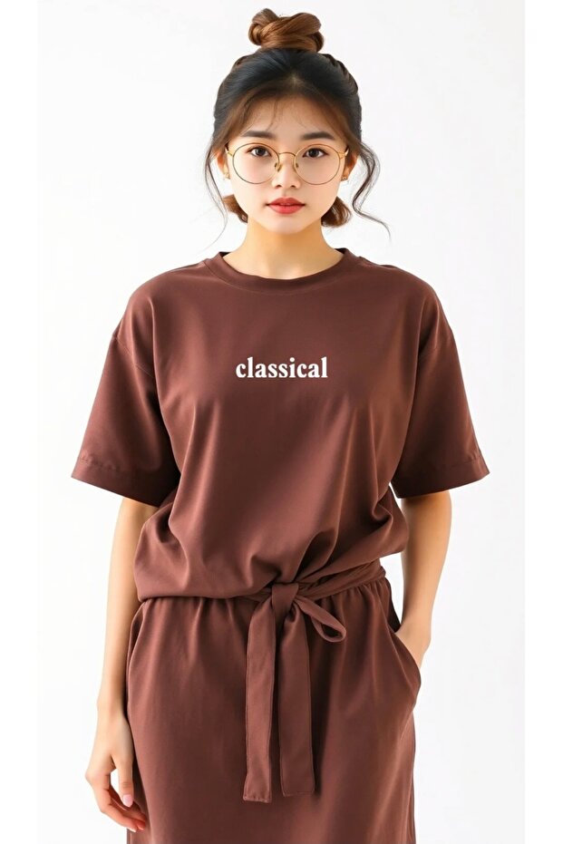 New Season Classical Printed 100% Cotton Plus Size Women's T-Shirt