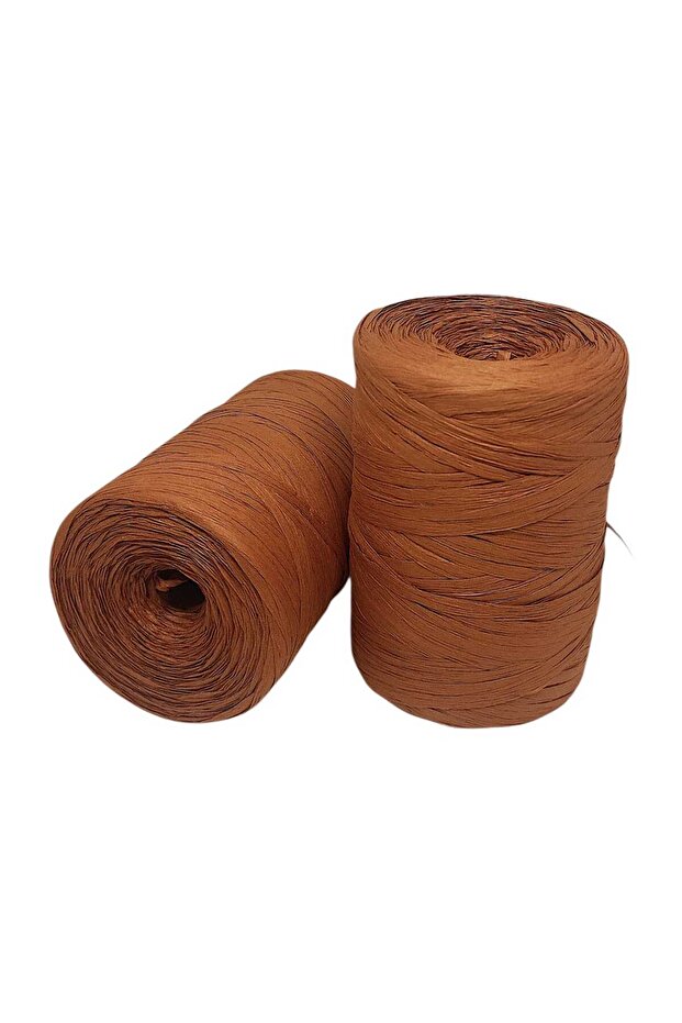 No. 29 - 1 Piece - Special Production Soft Textured Product (140-160 Gr.) Soft Paper Raffia - Dark Caramel