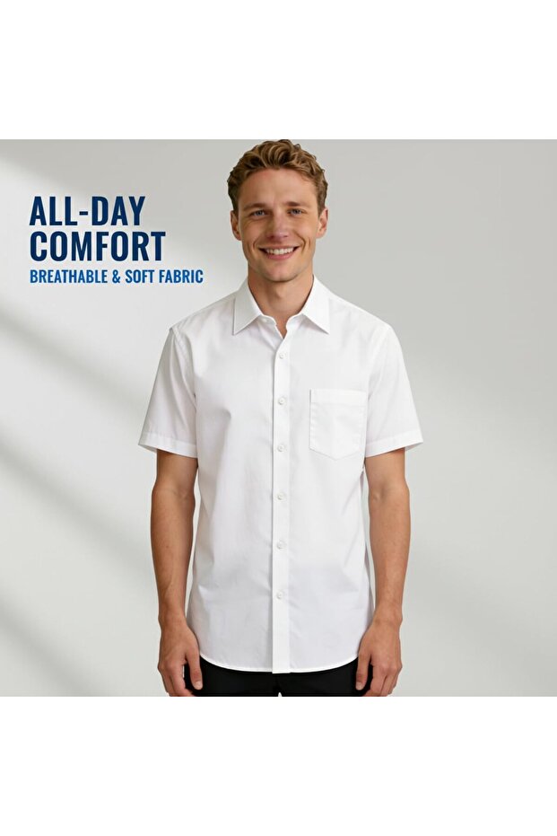 Men's Stylish Button Up Shirts Assortment Long Sleeve Denim Outerwear & Short Sleeve Button Down