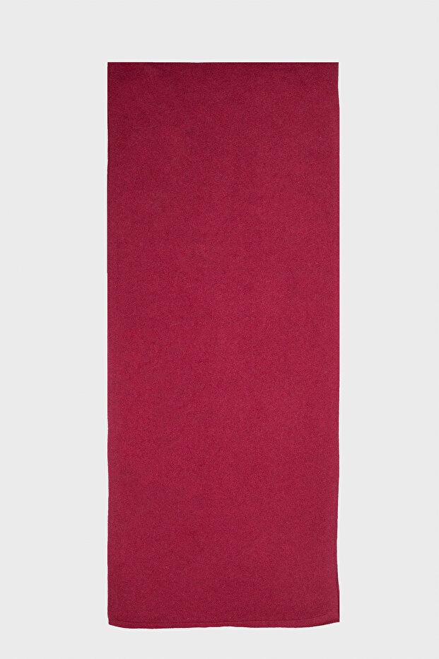 Purplish Cashmere and Wool Blend Scarf