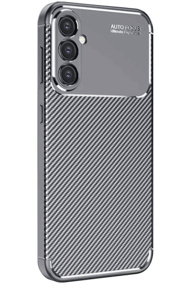 Ilkeshop New Galaxy A16 5g Case Auto Focus Carbon Cover (135956) - Gray