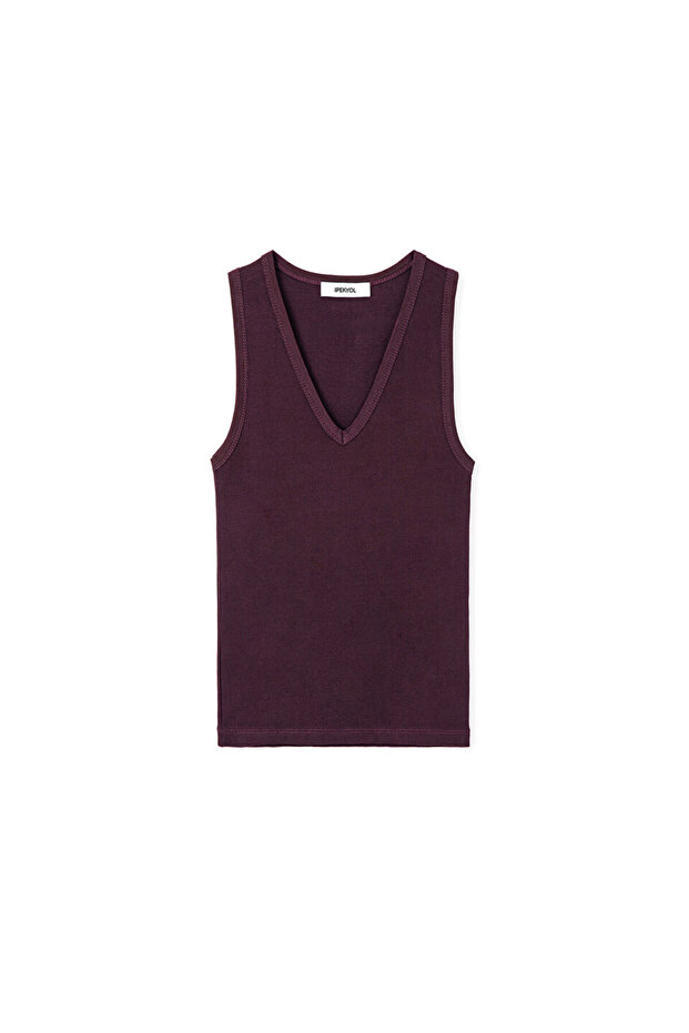 V yaka basic tişört