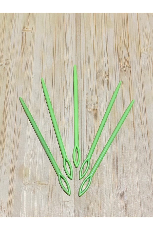 Plastic Wool Knitting Sewing Needle 7.5 cm 5 Li Package