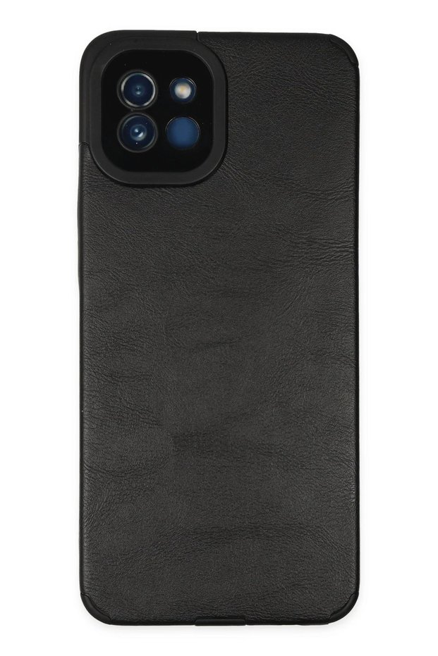 Ilkeshop New Galaxy A03 Case Loop Leather Silicone (102447) - Black
