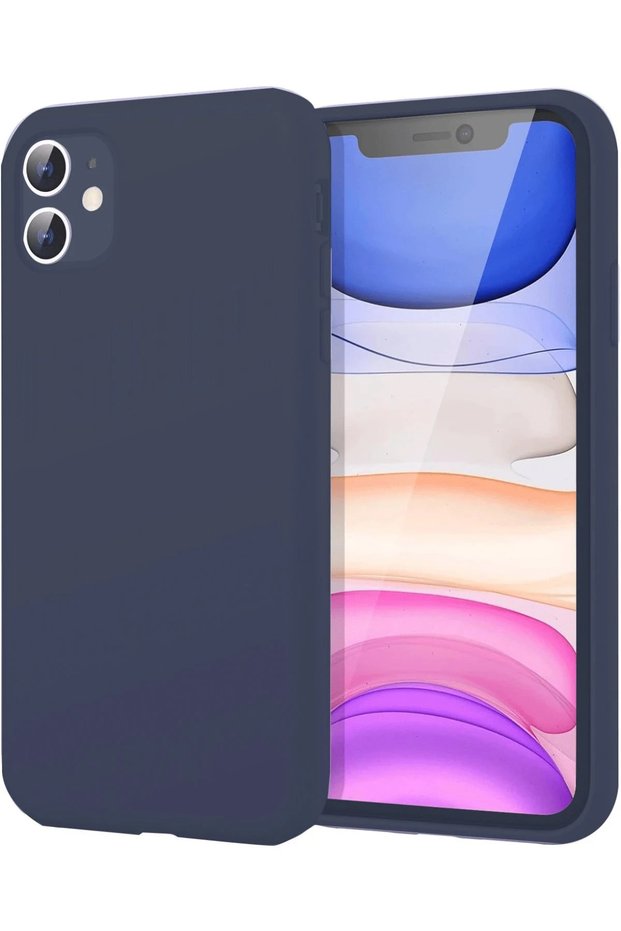 Ilkeshop New iPhone 11 Case First Silicone (113108) - Navy Blue