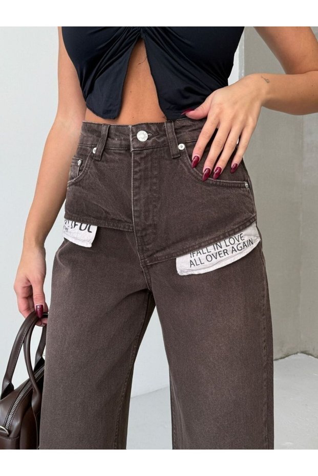 Trend Premium High Waist Wide Leg Jean Denim Palazzo Pants-Premium High Rise Wide Leg Jean