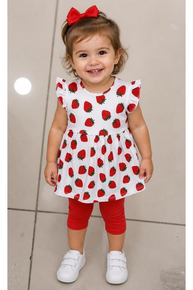 Baby Girl Strawberry Tights Dress