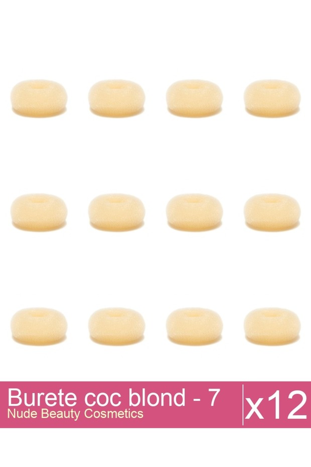 Set 12x Burete coc blond - 7 cm diametru - 1