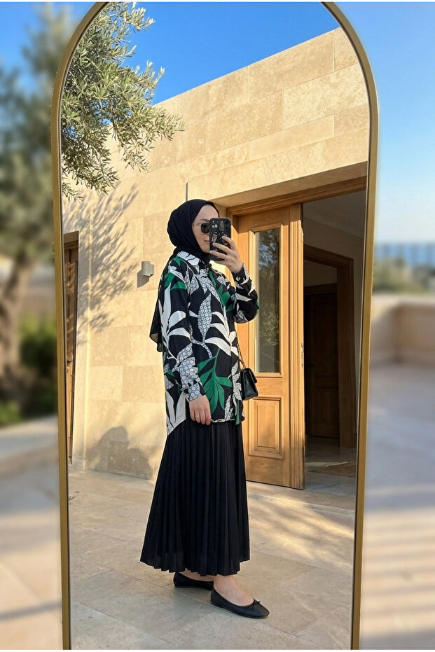 تونيك حجاب نسائي منقوش بالزهور