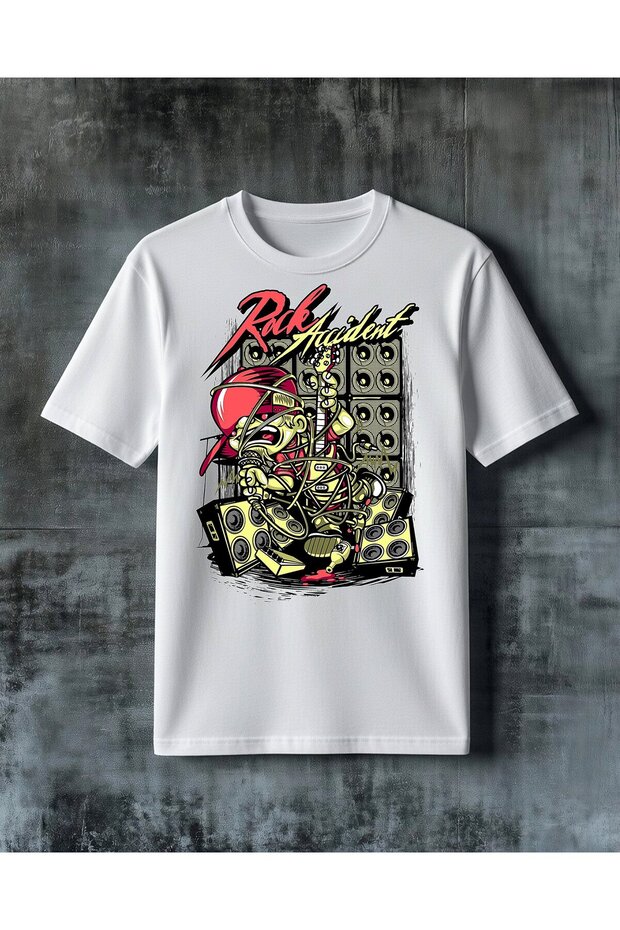 Rock Talent Muzik Printed Oversize T-Shirt