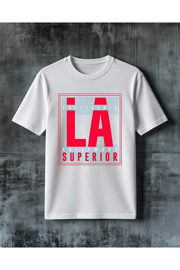 La Superior Red Printed Oversize T-Shirt