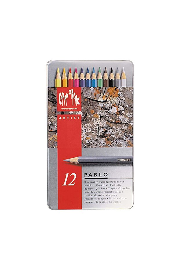 Pablo Metal Box 12 Color Crayon Set 666.312