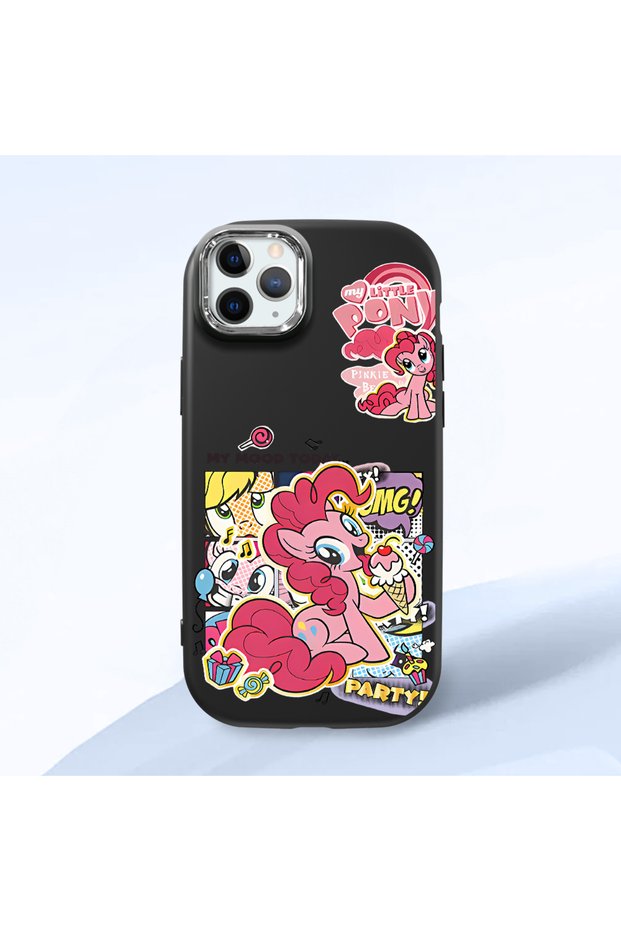 Black Silicone Case Compatible with iPhone 11 Pro with Shock-Absorbing Camera Protections