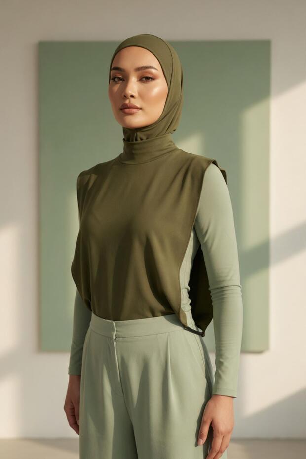 Combed Cotton Bone Neck Collar Set, Dk-2