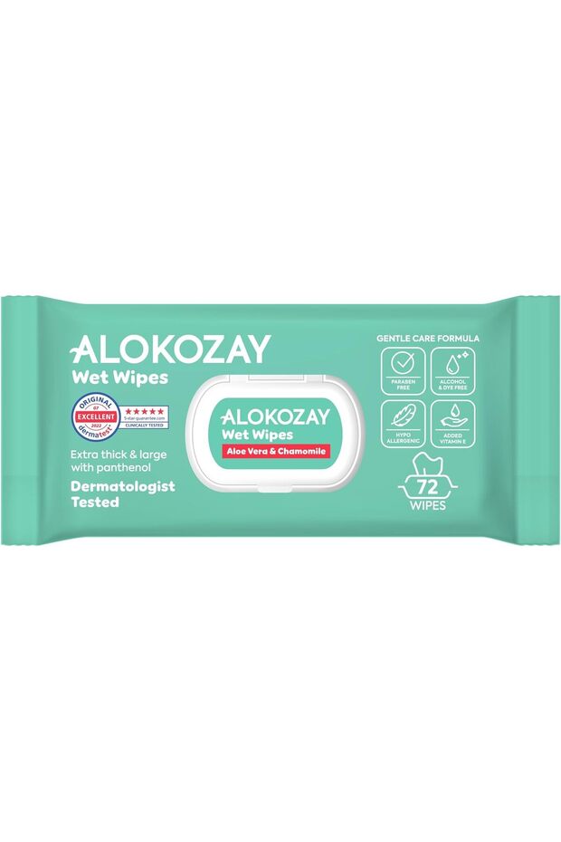 Aloe Vera & Chamomile Alcohol-Free Soothing Baby Wet Wipes (72 Count)