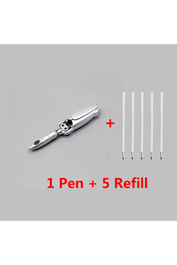 Other silver sets Funny Ballpoint Pen 1.0mm Dark Purple Ink Creative Squid Design Gel Pens Kids Gift