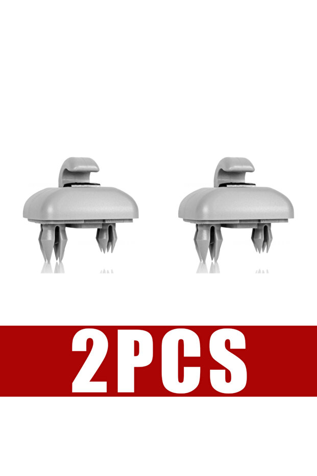Gray 2PCS Car Sun Visor Clip Gray Interior Hanger Hook Clip Bracket for Audi A1 A3 S3 A4 S4 Allroad