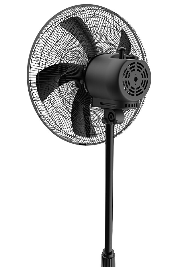 KTF-355 Siyah 16 inç Ayaklı Vantilatör 50 W, 5 Pervaneli, 3 Kademeli, 121 cm Yükseklik - 5