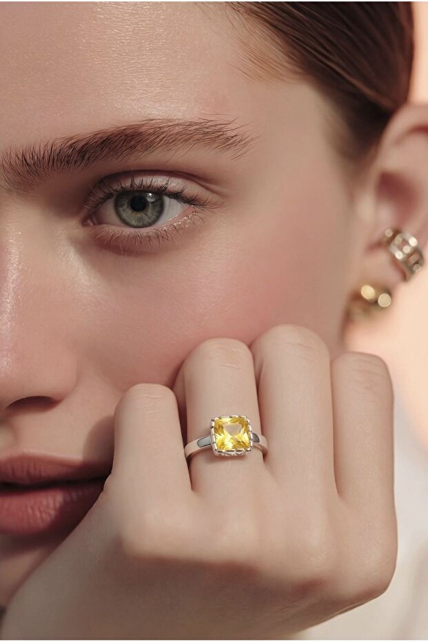 Figured Special Design Stone Adjustable Ring