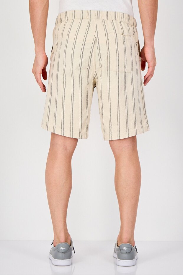 Men Stripe Basic Shorts, Multicolor - 3