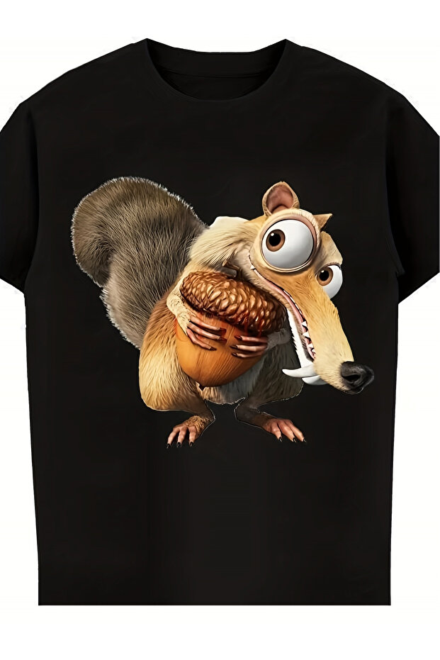 Squirrel Print T-shirt - 1