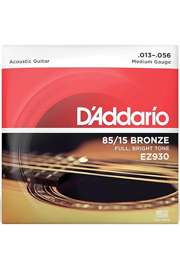 EZ930 Phosphor Bronze Acoustic Guitar String Medium Gauge - 013 - 056