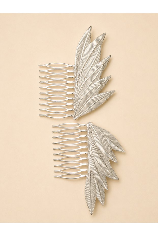 Gray Bridal Accessory Silver Bridal Buckle