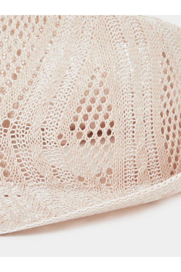 Cut-Out Patterned Hat - 2