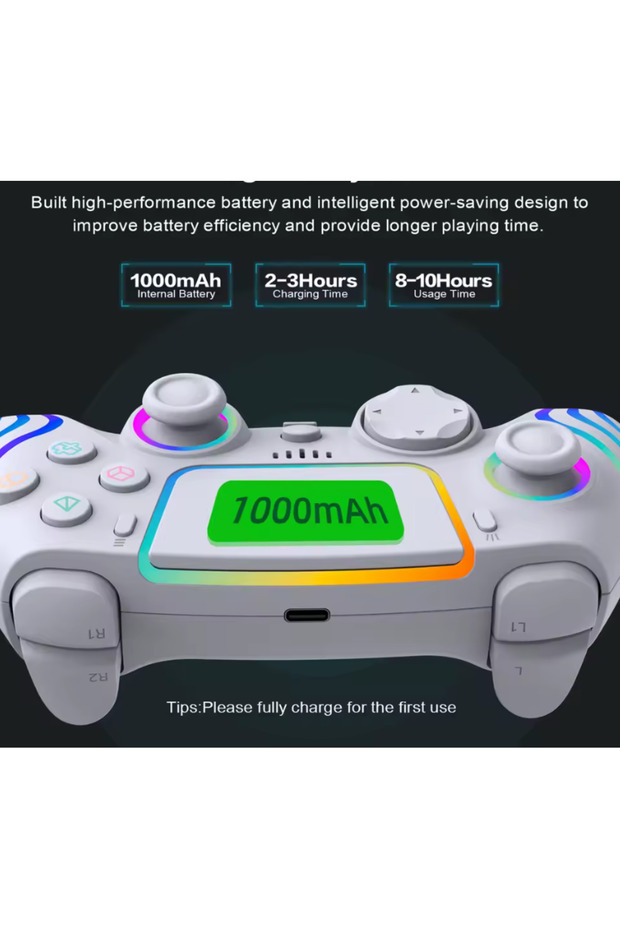 وحدة تحكم لاسلكية للألعاب متوافقة مع PS5/PS4/PS3/Switch/Android/iOS/PC - 5