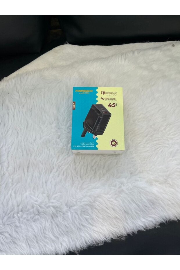 شاحن جداري باور ماكس (POWERMAX MX93) بقوة 45 واط - شحن سريع ومزدوج (PD + QC 3.0)