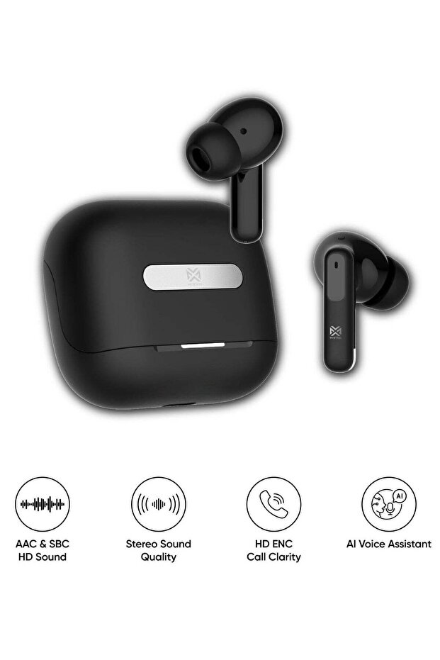 Sonic Pro - True Wireless Earbuds, 30H ANC, 4-MIC ENC Calls, Bluetooth 5.4, HD Stereo, Touch Control