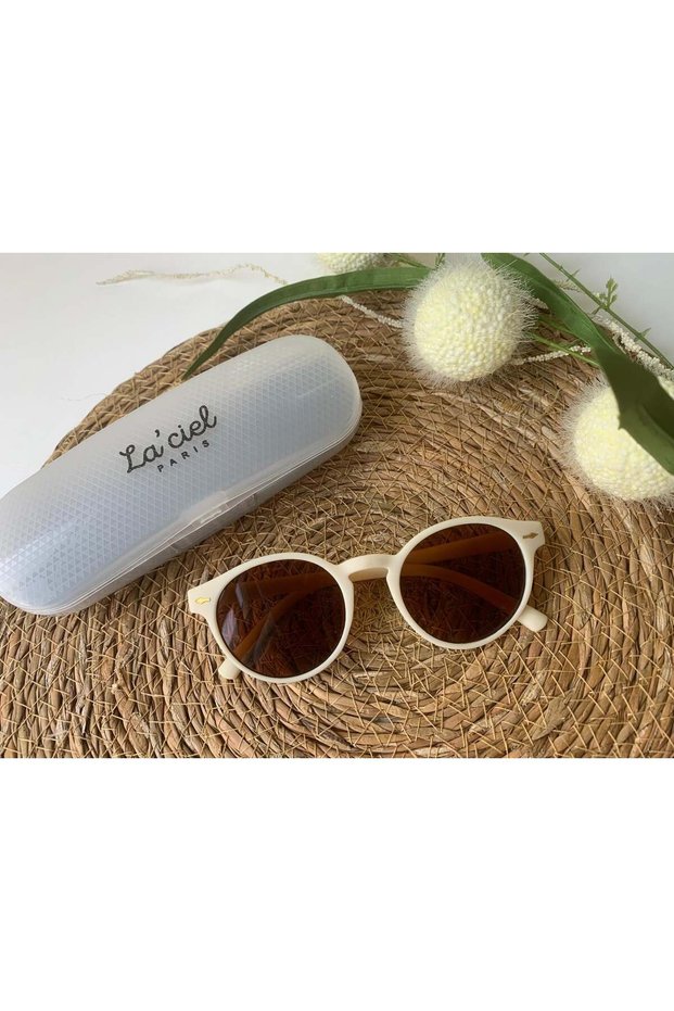 Laciel boxed children's sunglasses - ecru