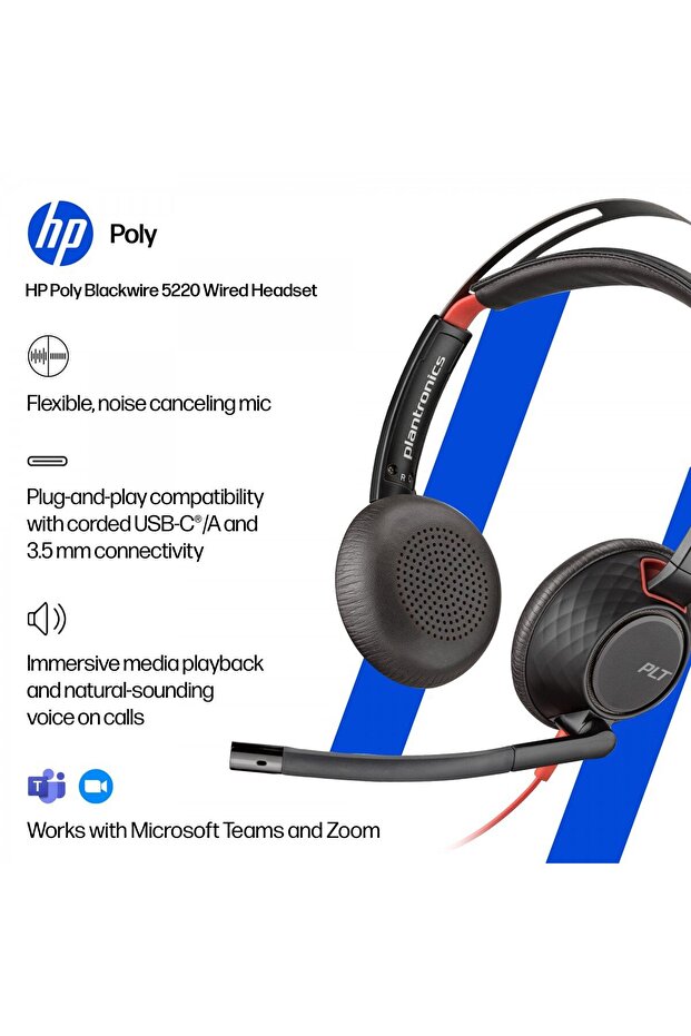 Poly Blackwire 5220 - 3