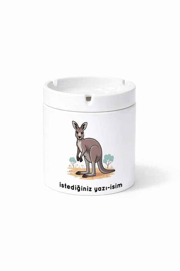 Animal Large Male Kangaroo Red Kangaroo Double-Sided Printed Porcelain Magic Mug