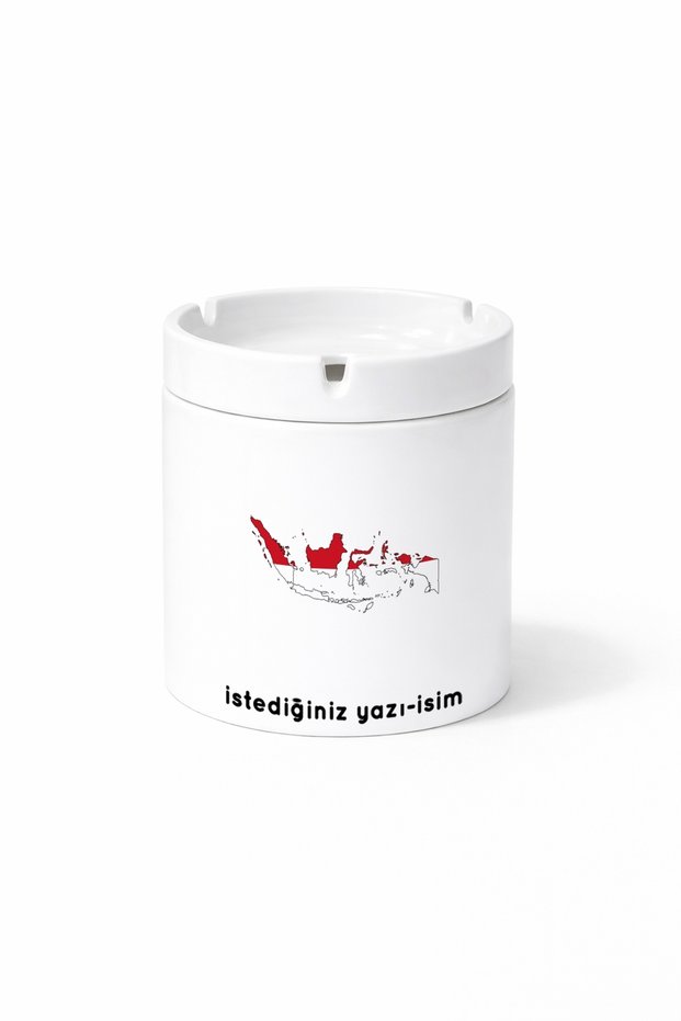 Flag of Indonesia Flag of Indonesia Drawing Country Printed Ashtray Ashtray Gift