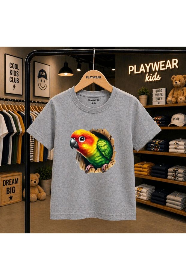 Kukuman Bird Printed 100% Kids Unisex T-Shirt 5 6 -7 8-9 10 -11 12 Years Old