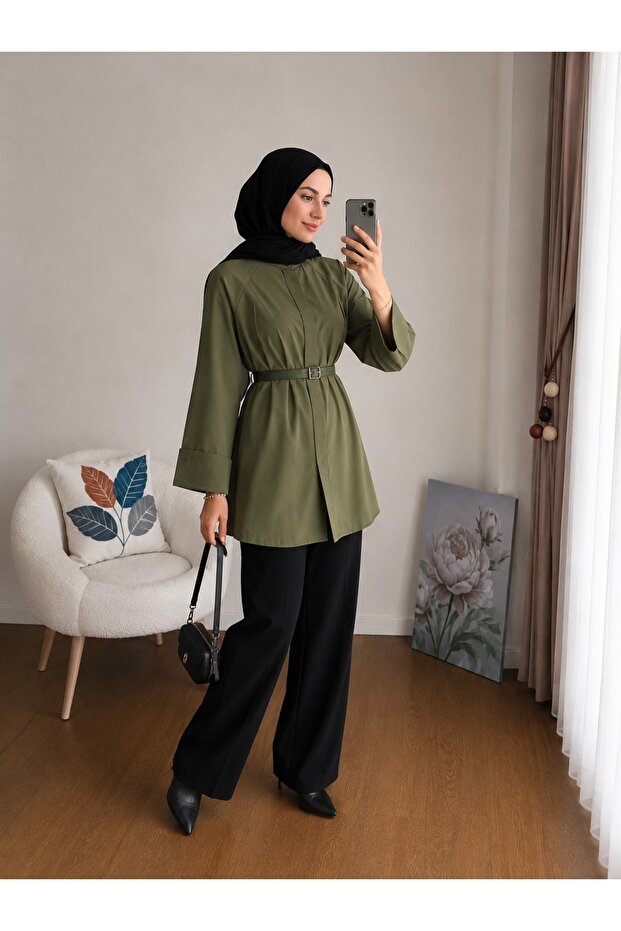 Belt Detailed Shirt