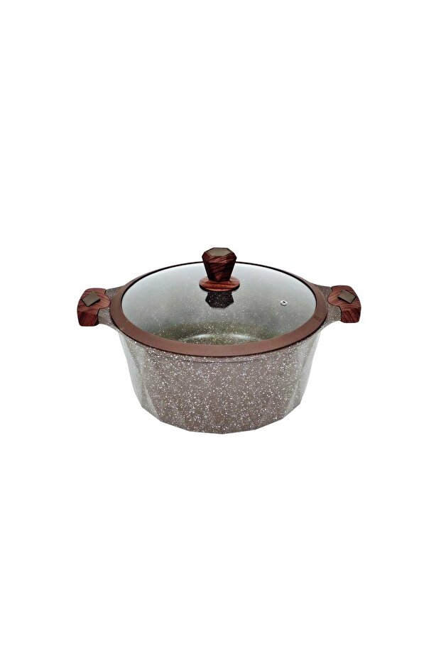 Die-Cast Aluminium Granite-Coated Cooking Pot, 32 cm