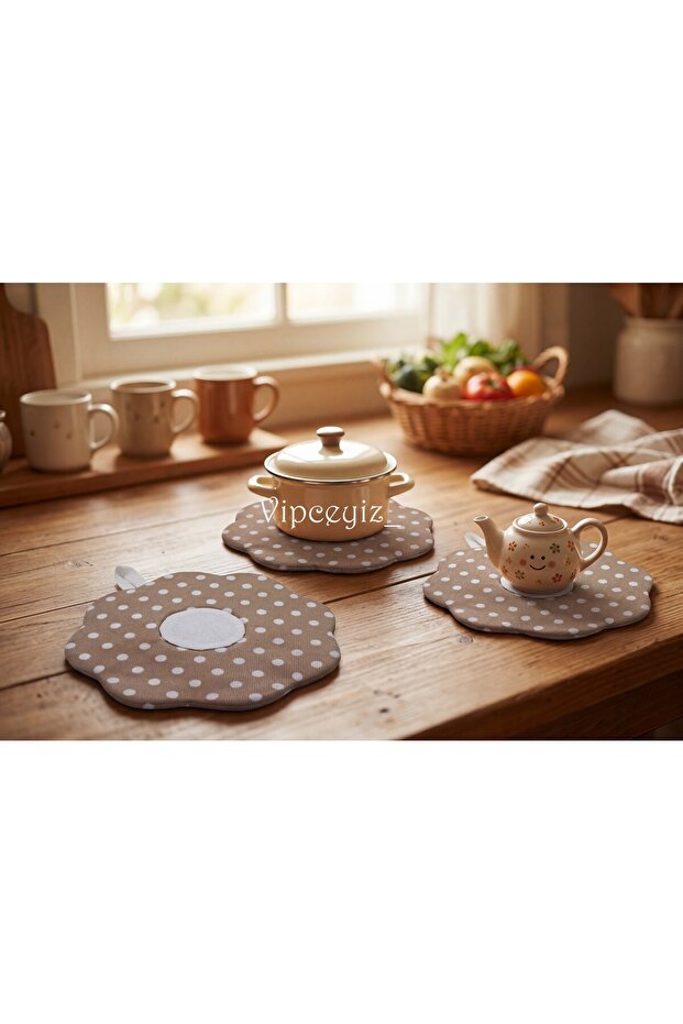 Flower Coaster (1 Piece Fiber-Filled)