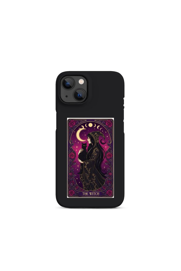 حافظة هاتف متوافقة مع آيفون 13-14-15 بتصميم The Witch Tarot